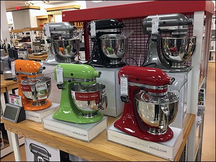 Kohls KitchenAid Colorful Mixer Island