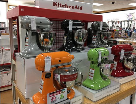 Kohls KitchenAid Colorful Mixer Island