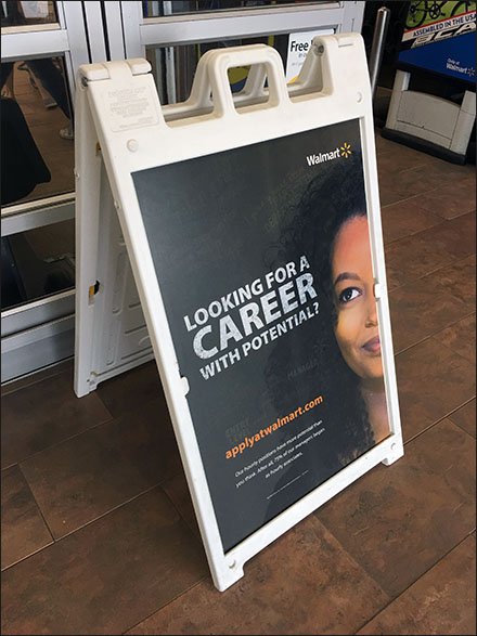 Looking for Career Potential Hiring Sign
