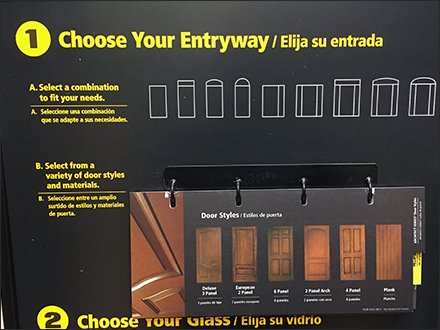Design Your Own Entry Door In-Store Display