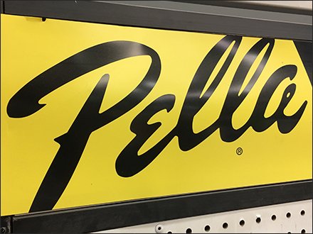 Pella Storm Door Accessory Endcap Display Logo