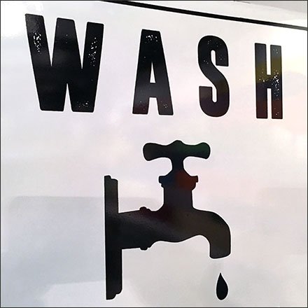 Rustique Restroom Imperatives Signage