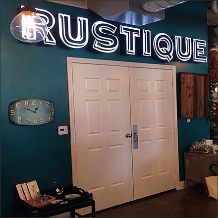 Rustique Neon-esque Interior Branding