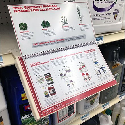 Shelf-Edge Spiral-Bound Weed Control Guide