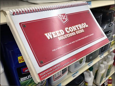 Shelf-Edge Spiral-Bound Weed Control Guide