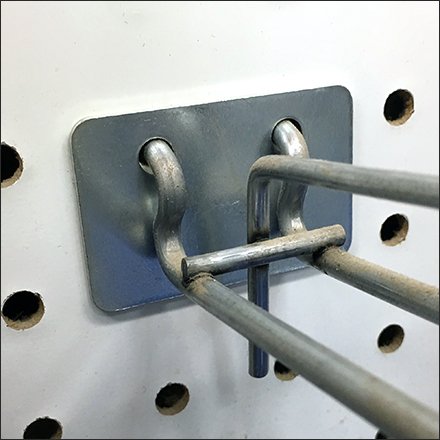 Pegboard Scan Hook Protector Plate