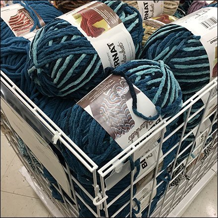 Twin Bernat Yarn Bulk Bins In Gridwall