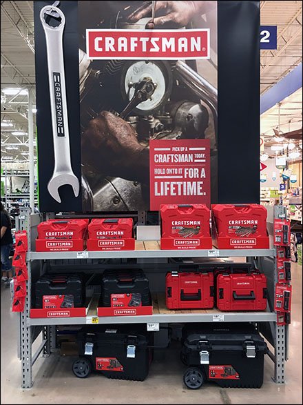 Craftsman Tool Set Lifetime Endcap Display