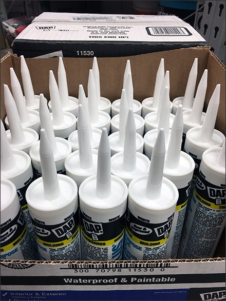 DAP Caulk Tube Pallet Display at Lowes