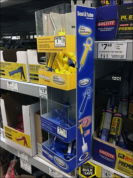Caulk Sealer Gravity Feed for Rack Upright