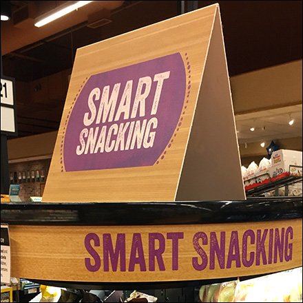 Smart Snacking Matching Signage Tent and Curve Square