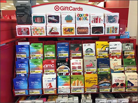 Target Gift Card Flip-Front Label Holder