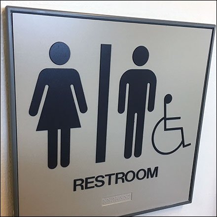 Unisex Restroom With Handicapped Sidebar