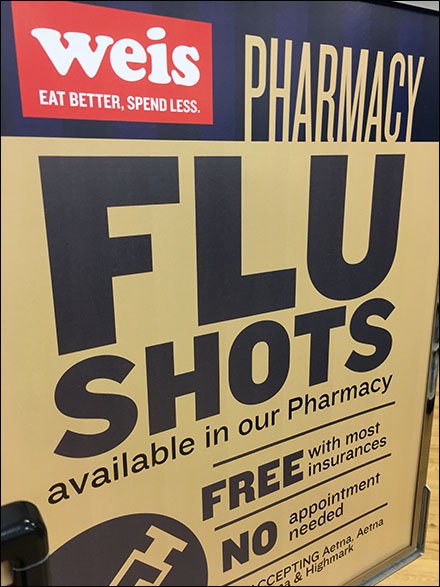Wait Here For Flu Shot Queue Management