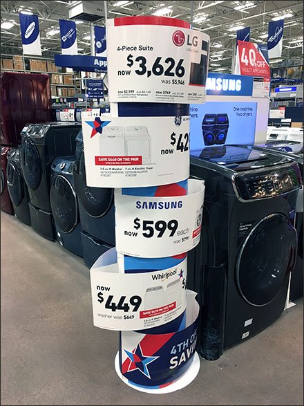 Eccentric Sign Ring Appliance Merchandising