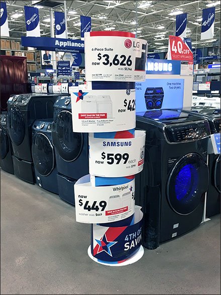 Eccentric Sign Ring Appliance Merchandising
