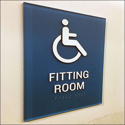 Old Navy Handicapped Fitting Room Designation Feature