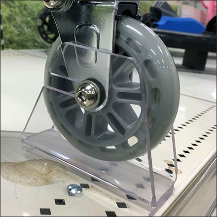 Scooter Wheel Chocks For Shelf Top Display