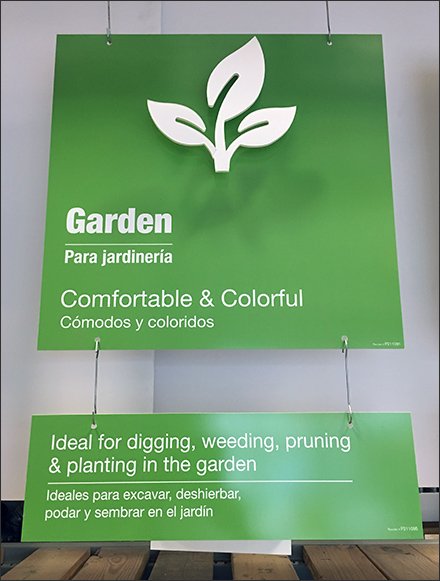 Departmental Signs Color-Coded and Drop-Shadowed