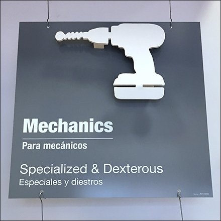 Dropshadowed Department Signs Feature