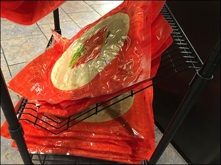 Flatbread and Pizza Declined Shelf Rack