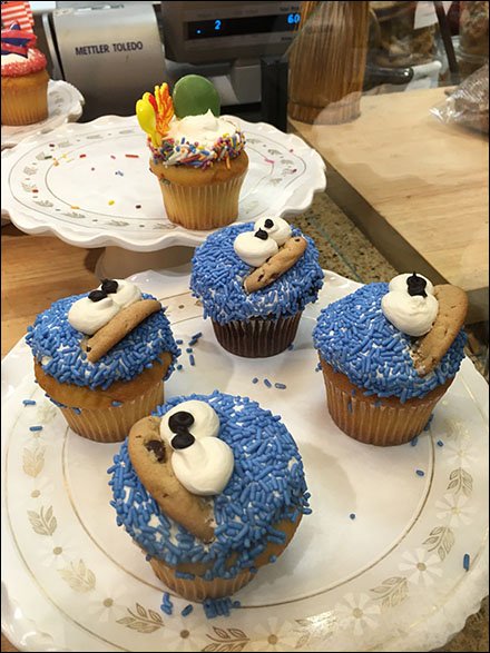 Filled Cupcake Colorful Display