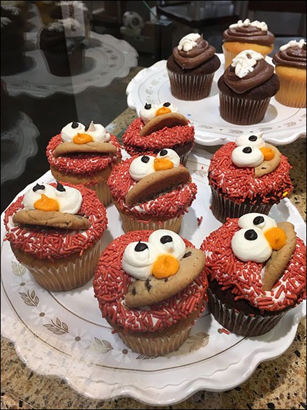 Filled Cupcake Colorful Display