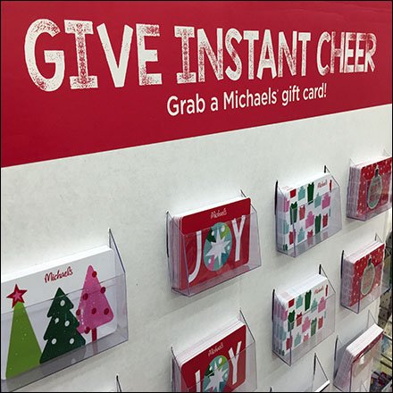 Give Instant Cheer Gift Card Board At Michaels