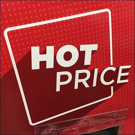 Michaels Hot Price Oversize Table-Top Tent Sign Feature