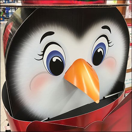 Christmas Gift Card Penguin Display