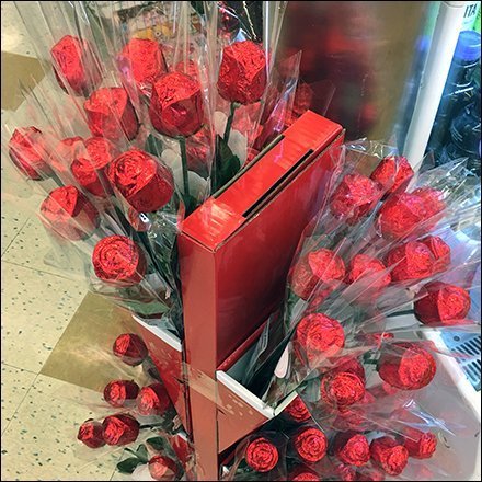 Chocolate Roses Valentines Day Floral Display