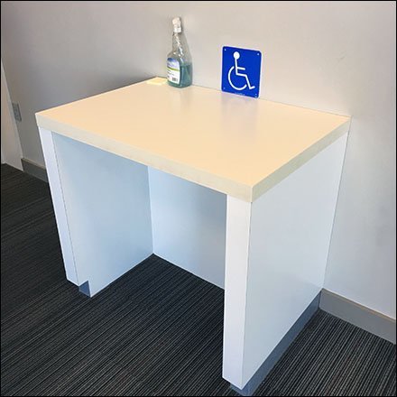 Dedicated Handicapped Workspace In-Store