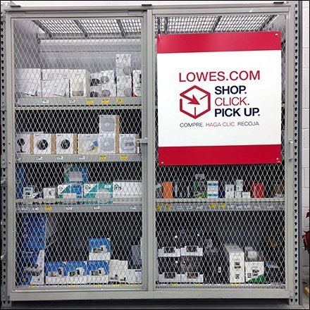 Expanded Metal Online Order Pickup Locker