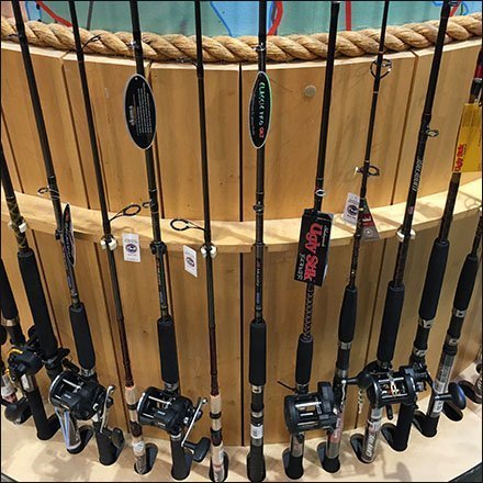 Fishing Pole Architectural Column Merchandising