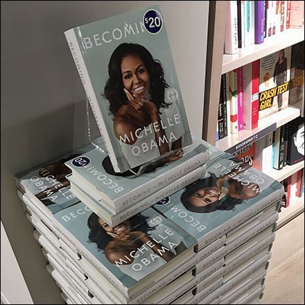 Becoming Michelle Obama  Jenga Book Stack