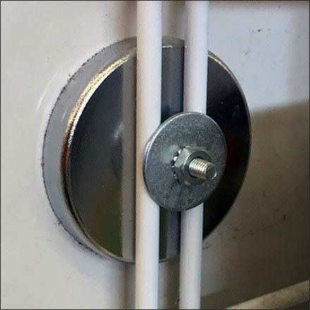Magnetic Magazine Rack Bolt-On Mount Detail
