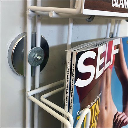 Magnetic Magazine Rack Bolt-On Mount Detail