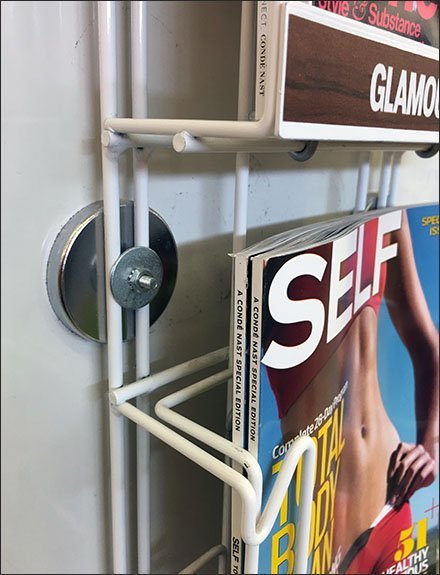 Magnetic Magazine Rack Literature Holder