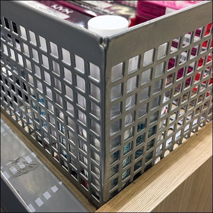 Square Perforation Bulk Bin Acrylic Sign Holders