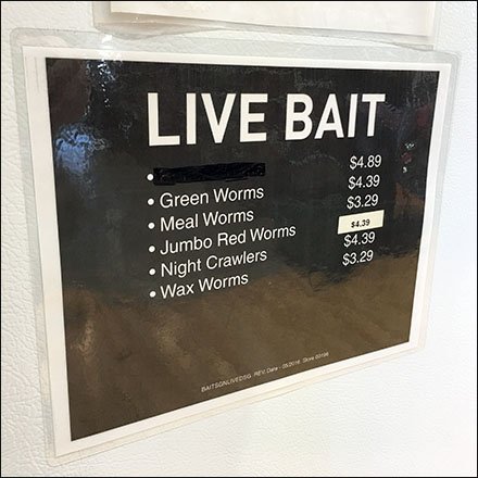 Refrigerated Live Bait In-Store Sales