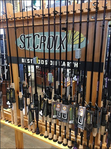 St. Croix Fishing Pole Freestanding Rack