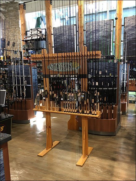 St. Croix Fishing Pole Freestanding Rack