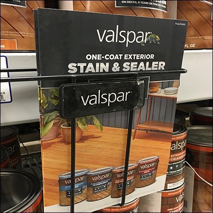 Valspar Stain Shelf Edge Brochure Rack