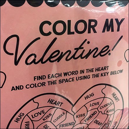 Color My Valentine Greeting Card Hook