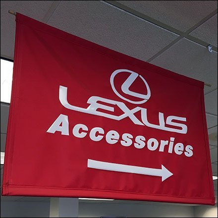Lexus Automotive Accessories Ceiling Banner