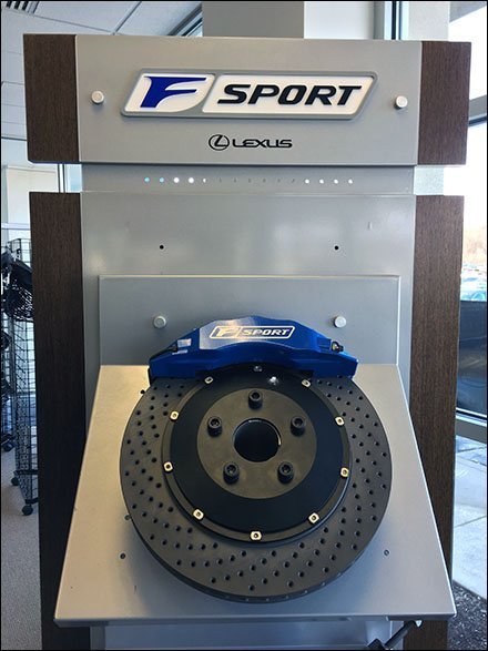 Lexus F-Sport Auto Accessories Assortment Display