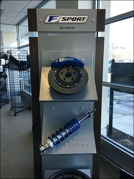 Lexus F-Sport Auto Accessories Assortment Display