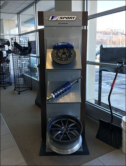 Lexus F-Sport Auto Accessories Assortment Display