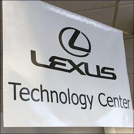 Lexus Technology Center Ceiling Banner