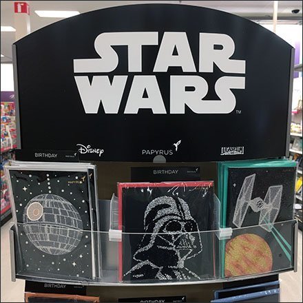 Papyrus Star Wars Greeting Card Endcap